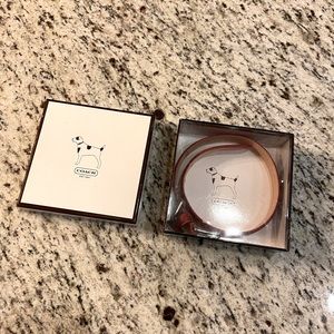 Coach pet collar. Red, size medium